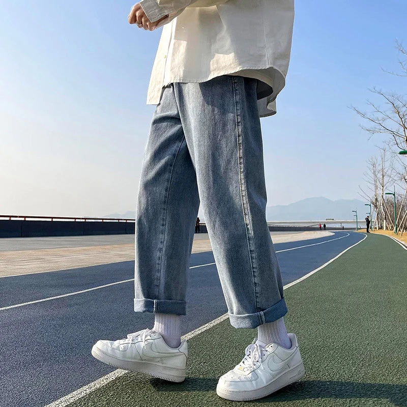 Y2K Cuffed Mid Rise Denim Jeans