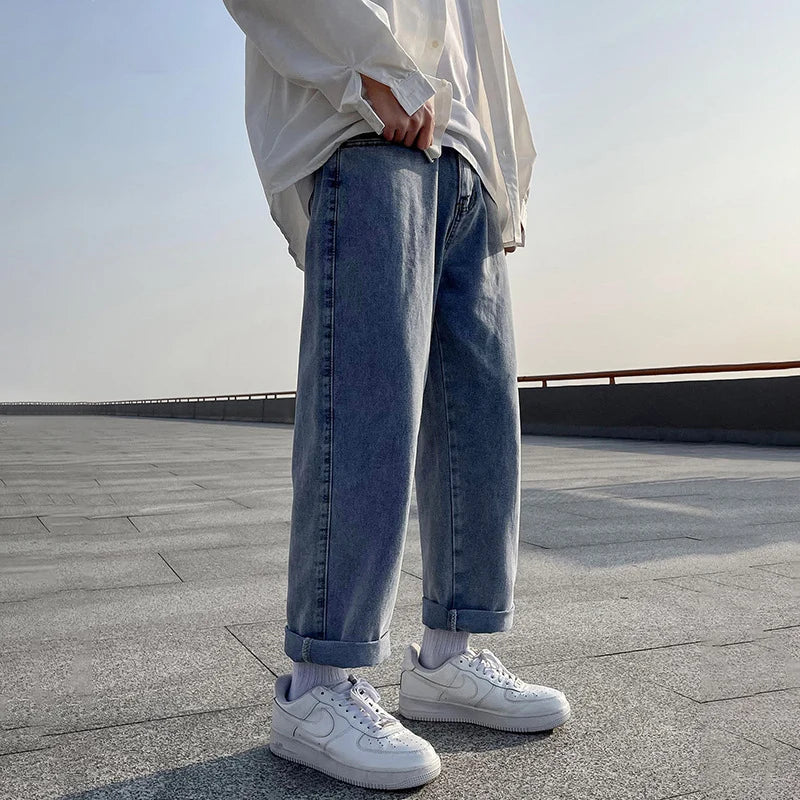 Y2K Cuffed Mid Rise Denim Jeans