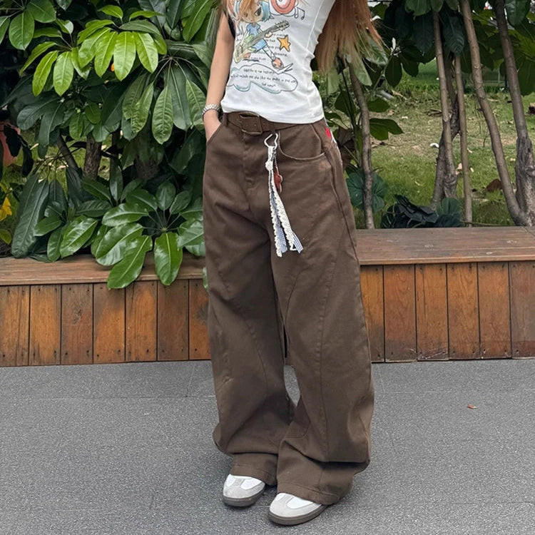 Y2K Curved Boyfriend Fit Jeans