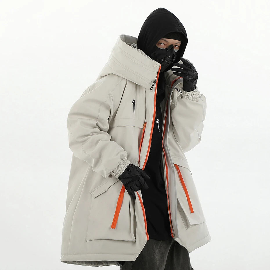 Y2K Cyber Tactical Parka Coat Jacket