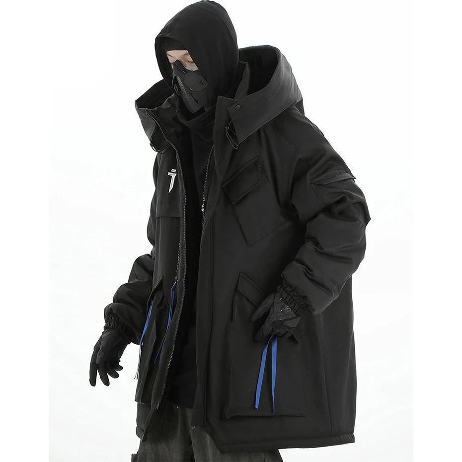 Y2K Cyber Tactical Parka Coat Jacket