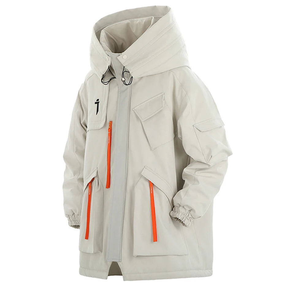 Y2K Cyber Tactical Parka Coat Jacket