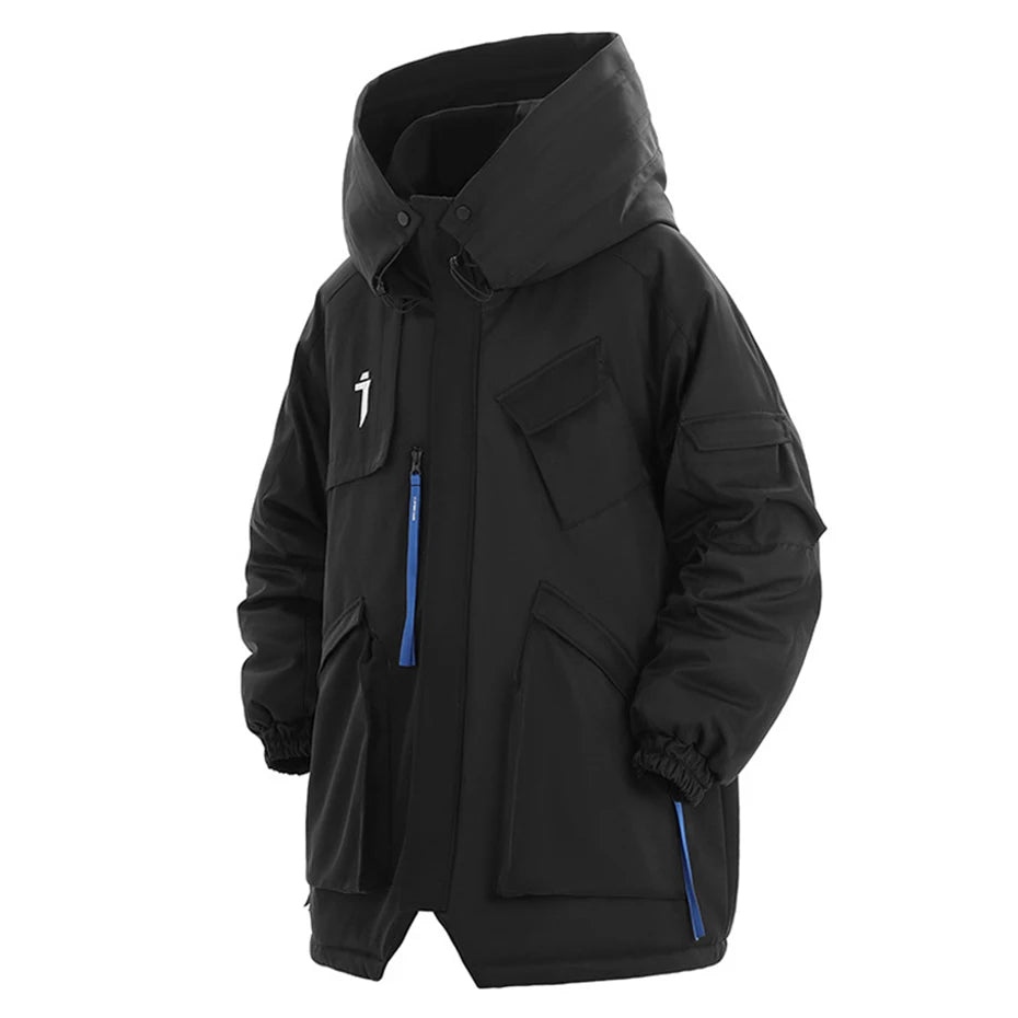 Y2K Cyber Tactical Parka Coat Jacket