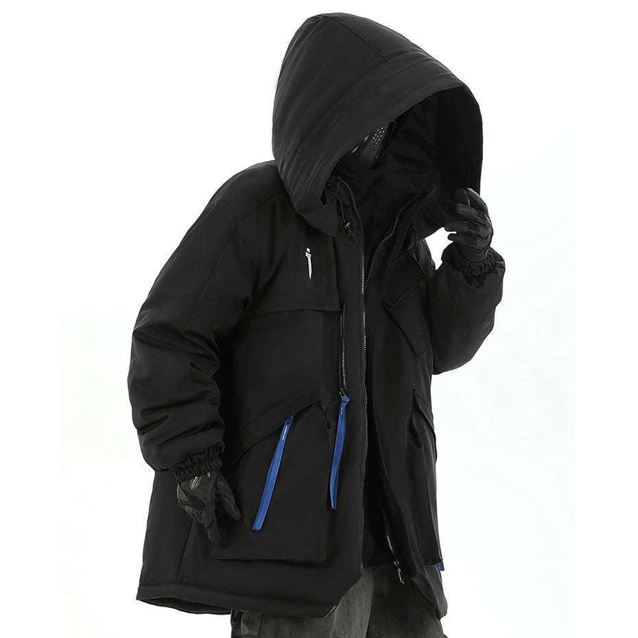 Y2K Cyber Tactical Parka Coat Jacket