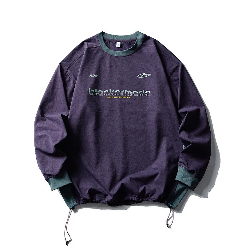 Y2K Cyber Track Techwear Fitness Long Sleeve Top