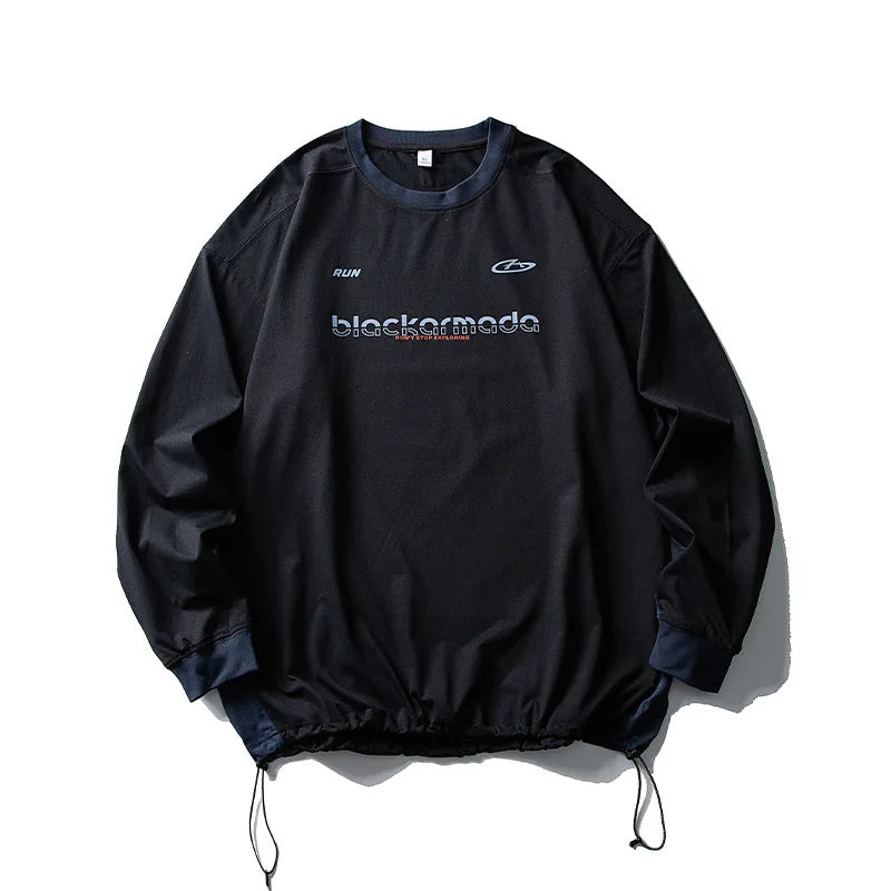 Y2K Cyber Track Techwear Fitness Long Sleeve Top