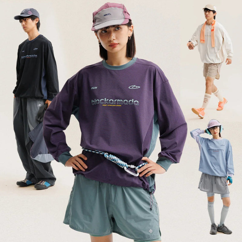 Y2K Cyber Track Techwear Fitness Long Sleeve Top