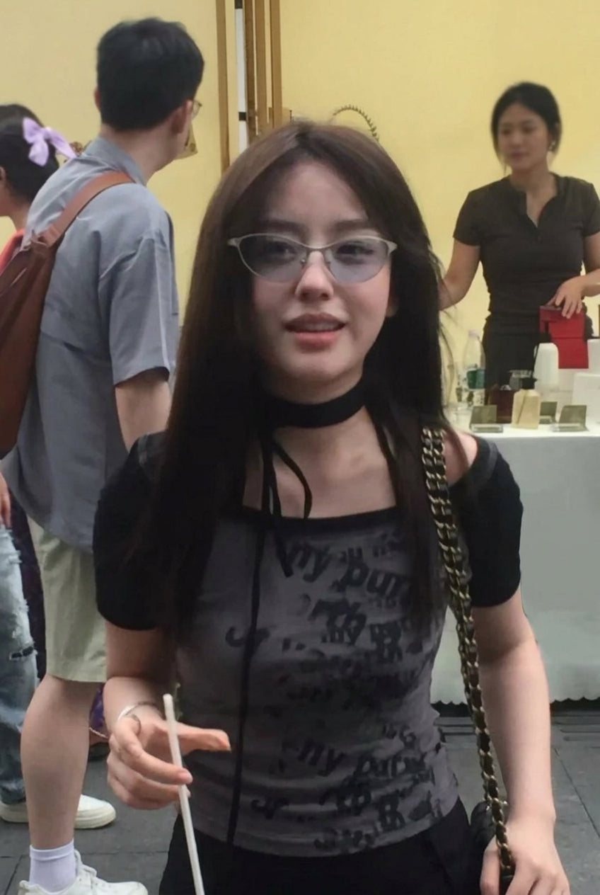 Y2K Dainty Cat Eye Futuristic Sunglasses