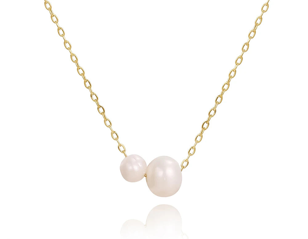 Y2K Dainty Minimalist Faux Pearl Necklace