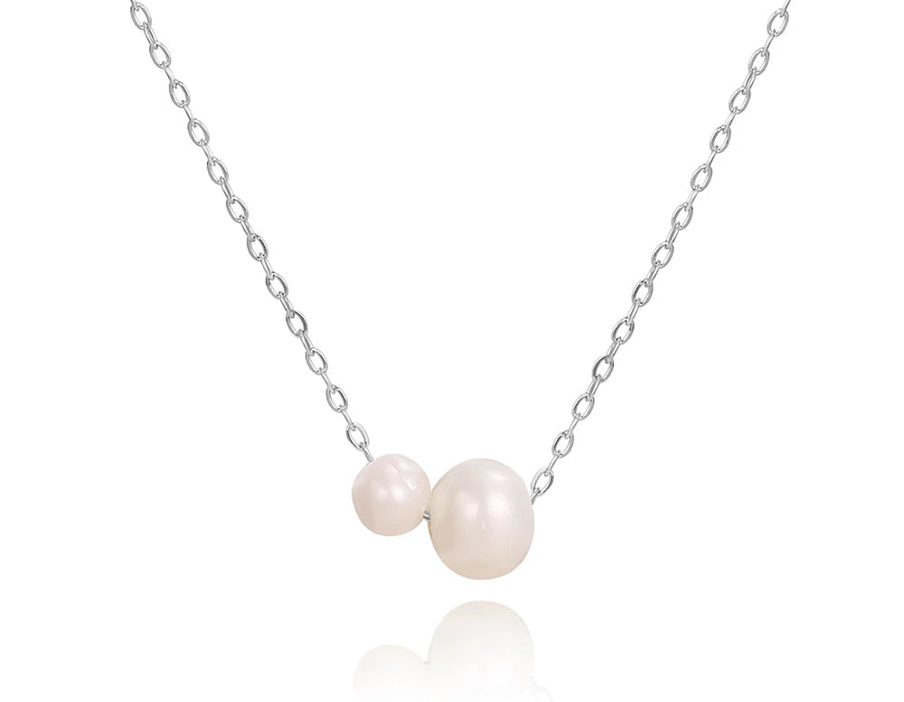 Y2K Dainty Minimalist Faux Pearl Necklace