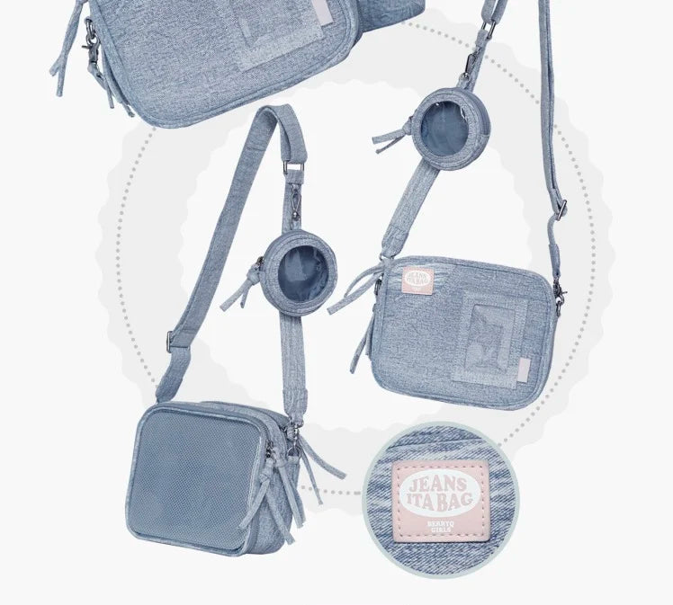 Y2K Denim Messenger Handbag