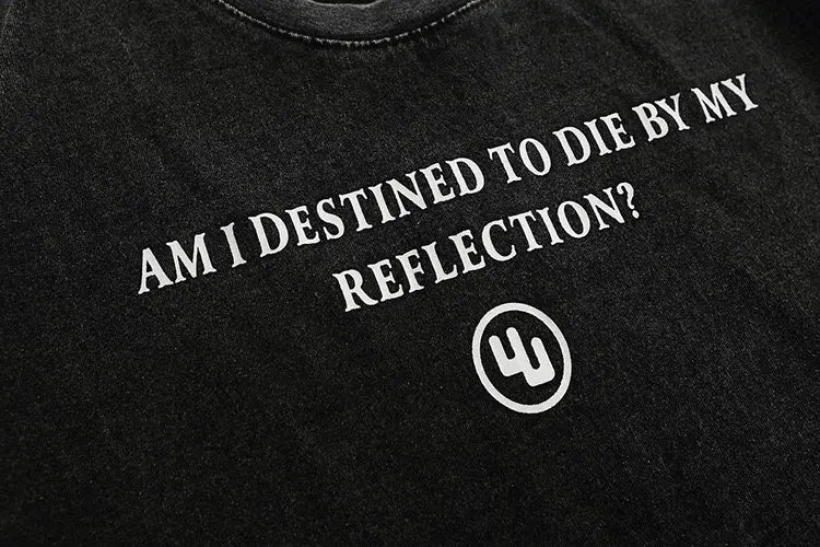 Y2K "Destined To Die By Reflection" Graphic T Shirt