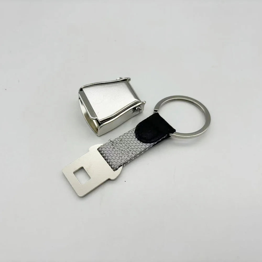 Y2K Detachable Mini Plane Safety Seatbelt Plane Belt Loop Keychain