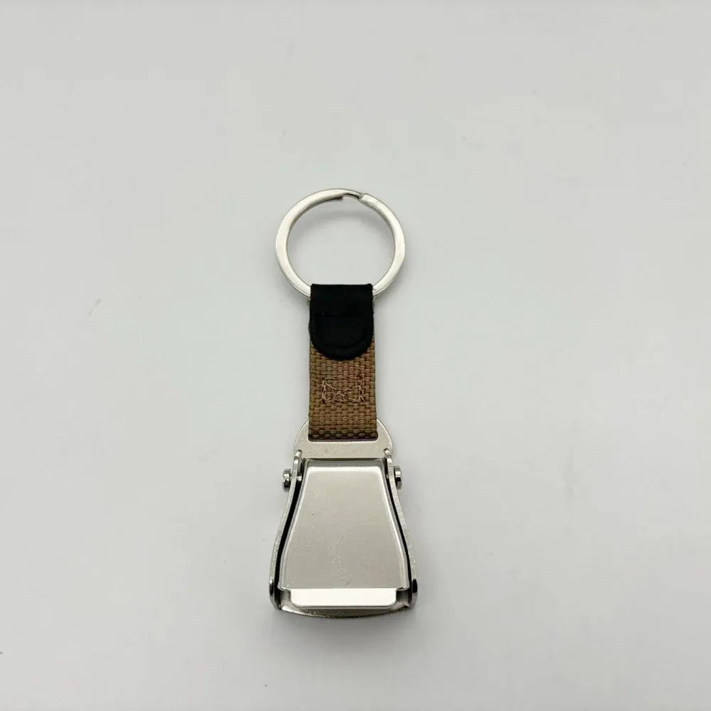 Y2K Detachable Mini Plane Safety Seatbelt Plane Belt Loop Keychain