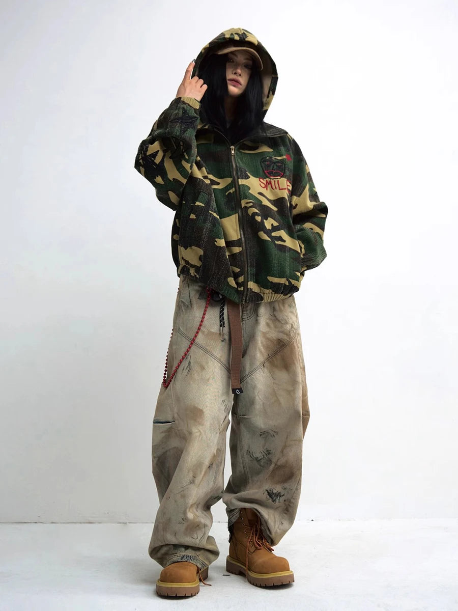 Y2K Dirty Wash Baggy Jeans