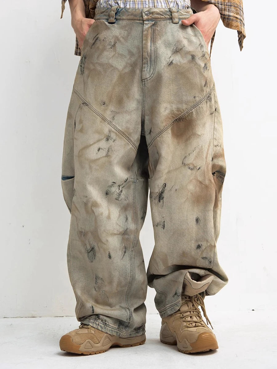 Y2K Dirty Wash Baggy Jeans