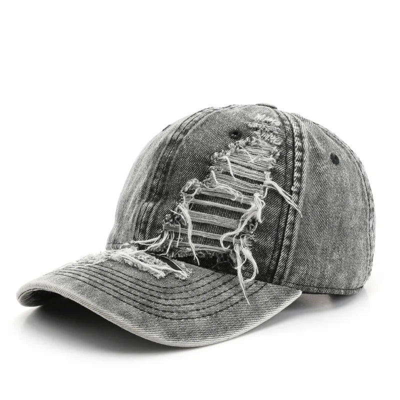 Y2K Distressed Baseball Cap