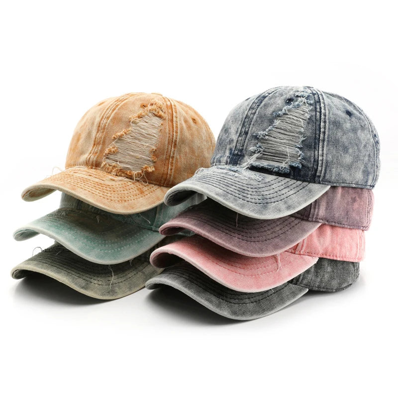 Y2K Distressed Baseball Cap