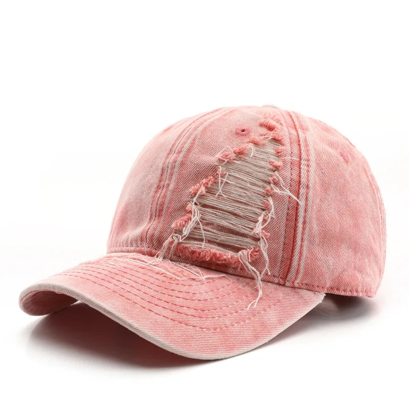 Y2K Distressed Baseball Cap
