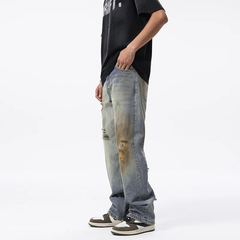 Y2K Distressed Loose Denim Jeans