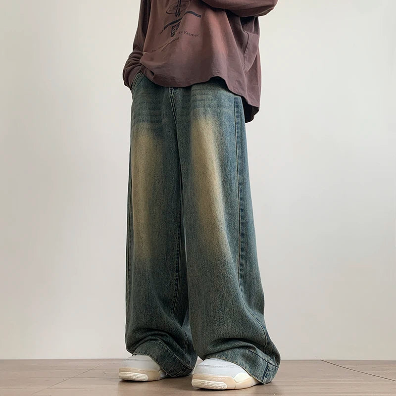 Y2K Distressed Vintage Straight Leg Jeans