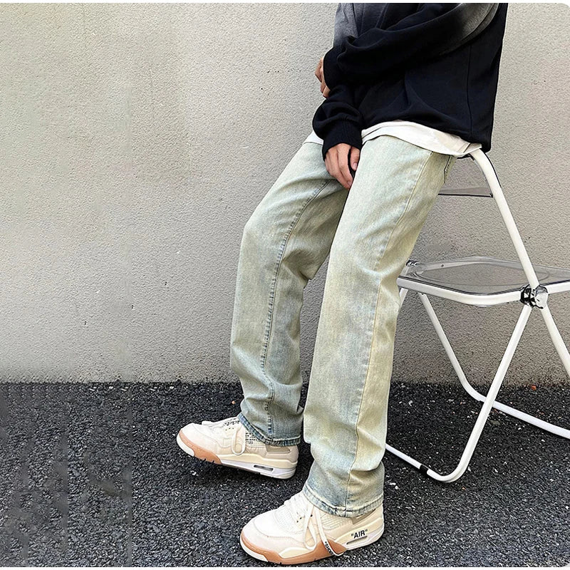 Y2K Distressed Washed Baggy Jeans