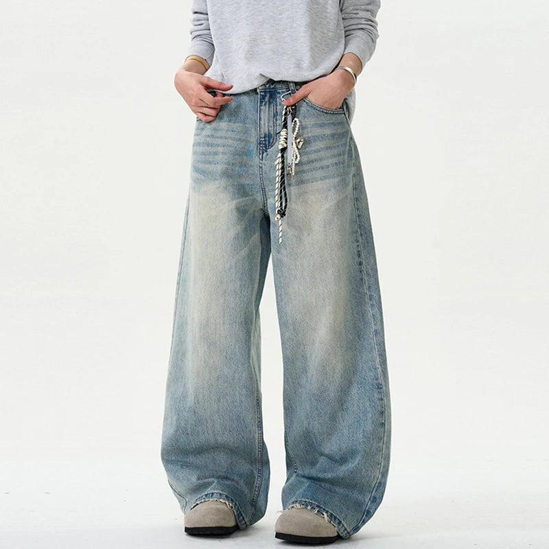 Y2K Distressed Wide Leg Baggy Jeans