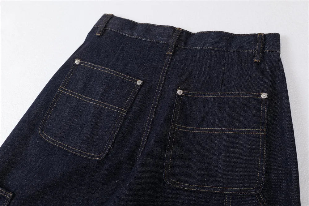 Y2K Double Knee Baggy Barrel Jeans