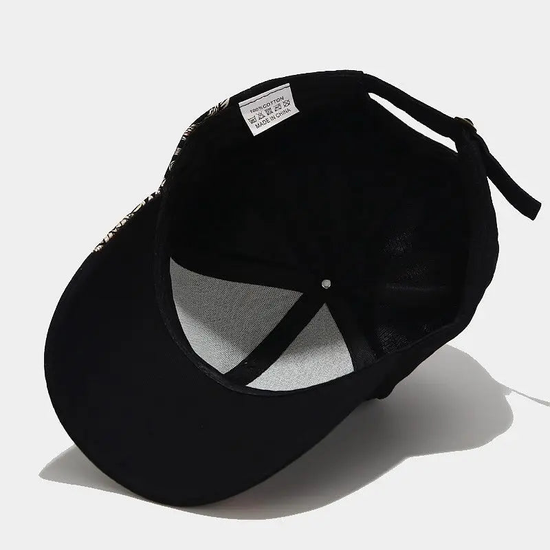 Y2K Dragon Print Baseball Cap