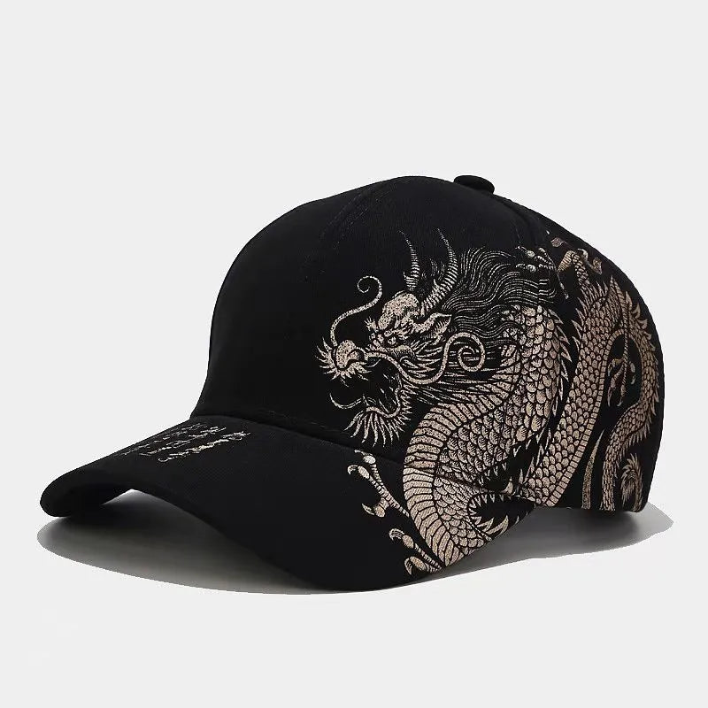Y2K Dragon Print Baseball Cap
