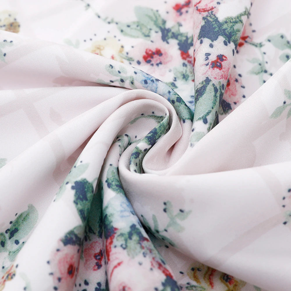 Y2K Elegant Floral Midi Dress