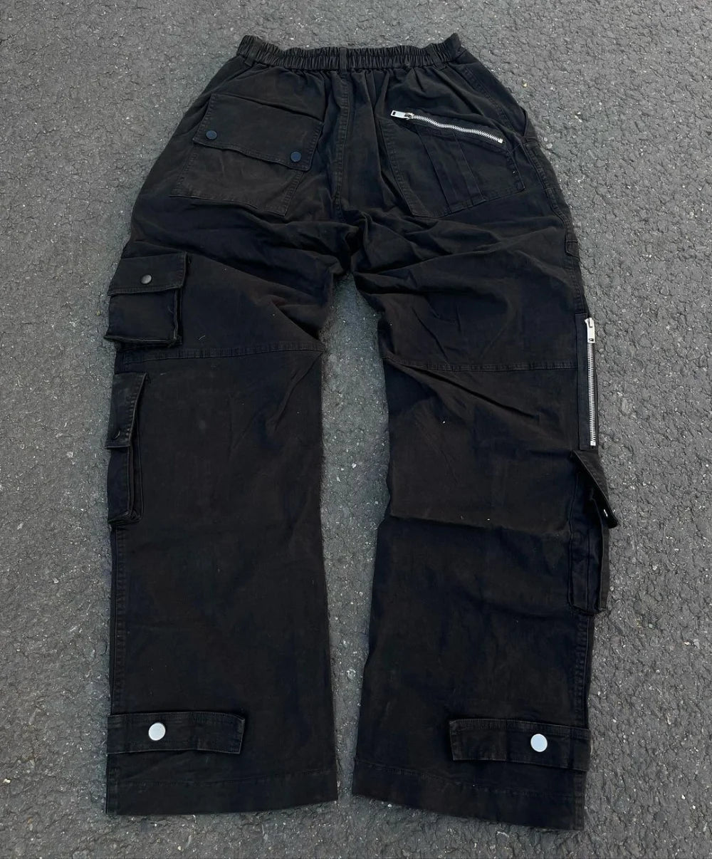 Y2K Embroidered Cargo Trousers