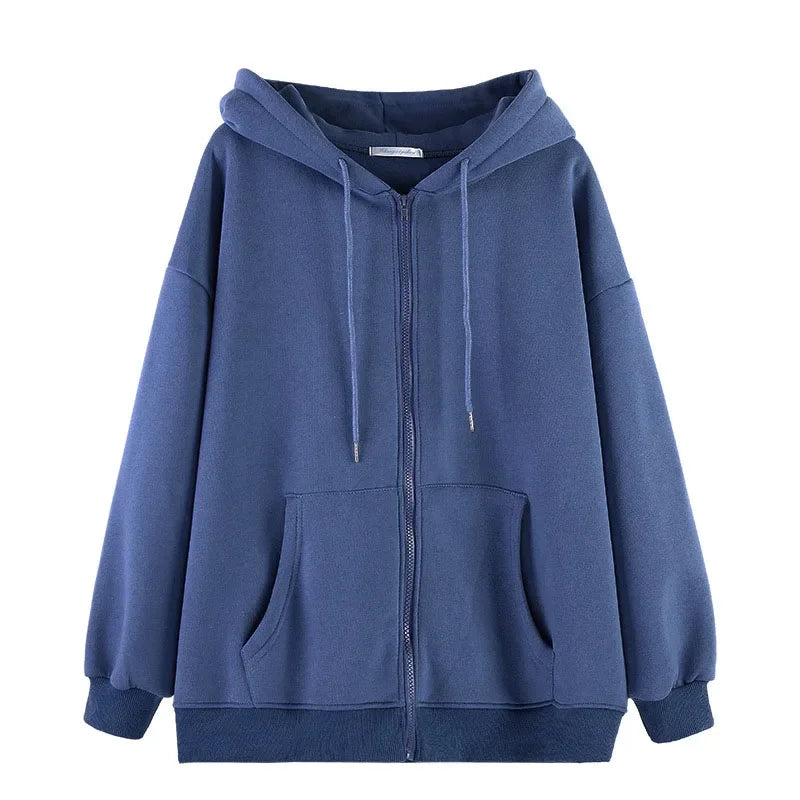 Y2K Essential Womens Zip Up Hoodie