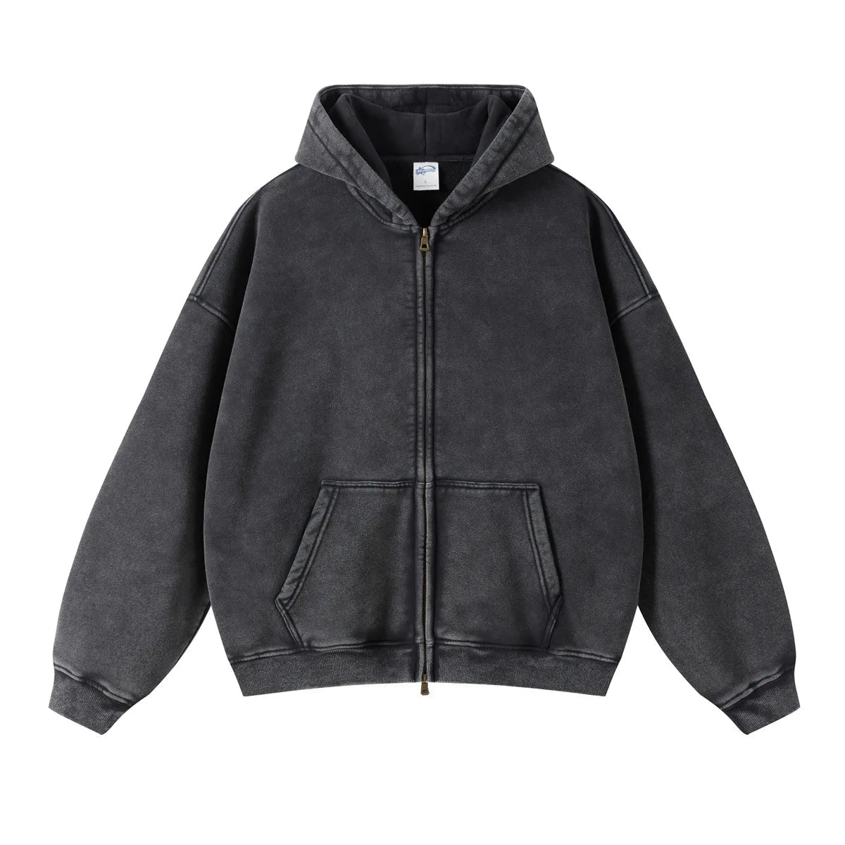 Y2K Essential Zip Up Hooded Sweatshirt