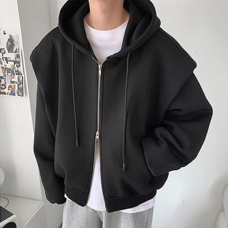 Y2K Essentials Double Zip Up Hoodie