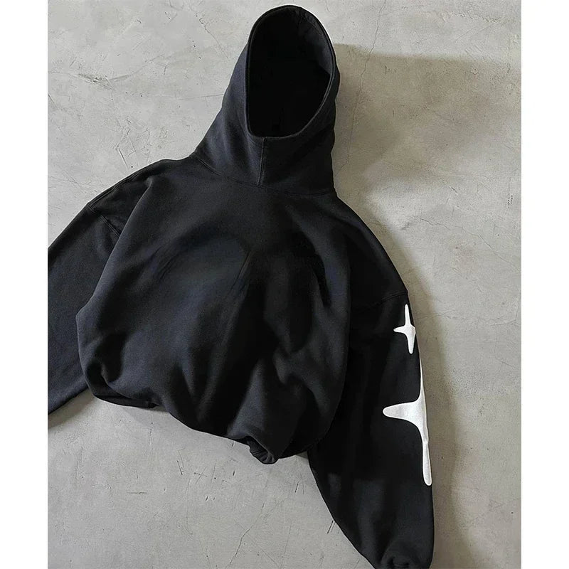 Y2K Essentials Mens Baggy Hoodie