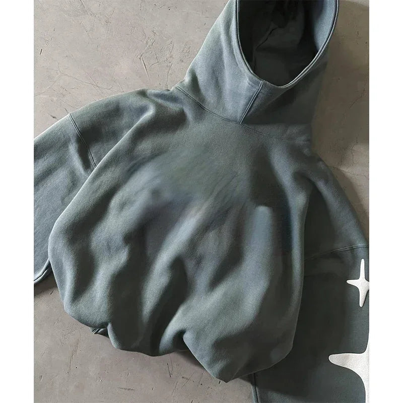 Y2K Essentials Mens Baggy Hoodie