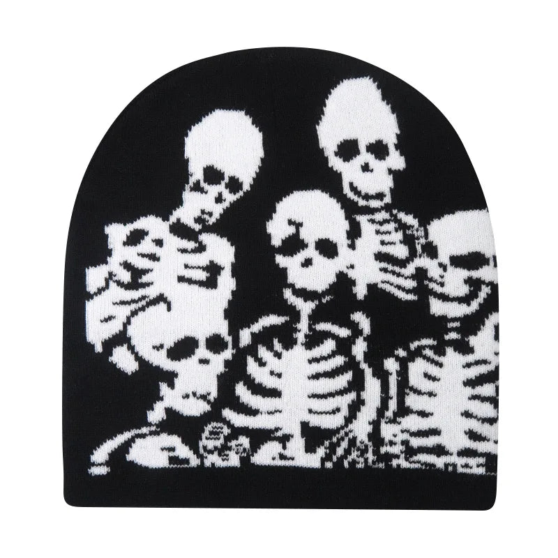 Y2K Family Affair Skeleton Beanie