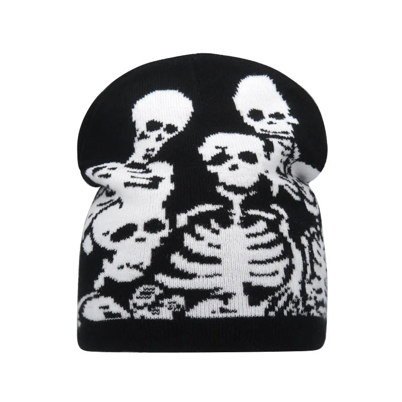 Y2K Family Affair Skeleton Beanie