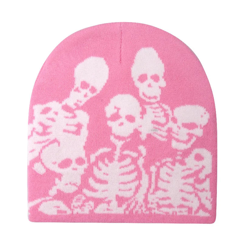 Y2K Family Affair Skeleton Beanie