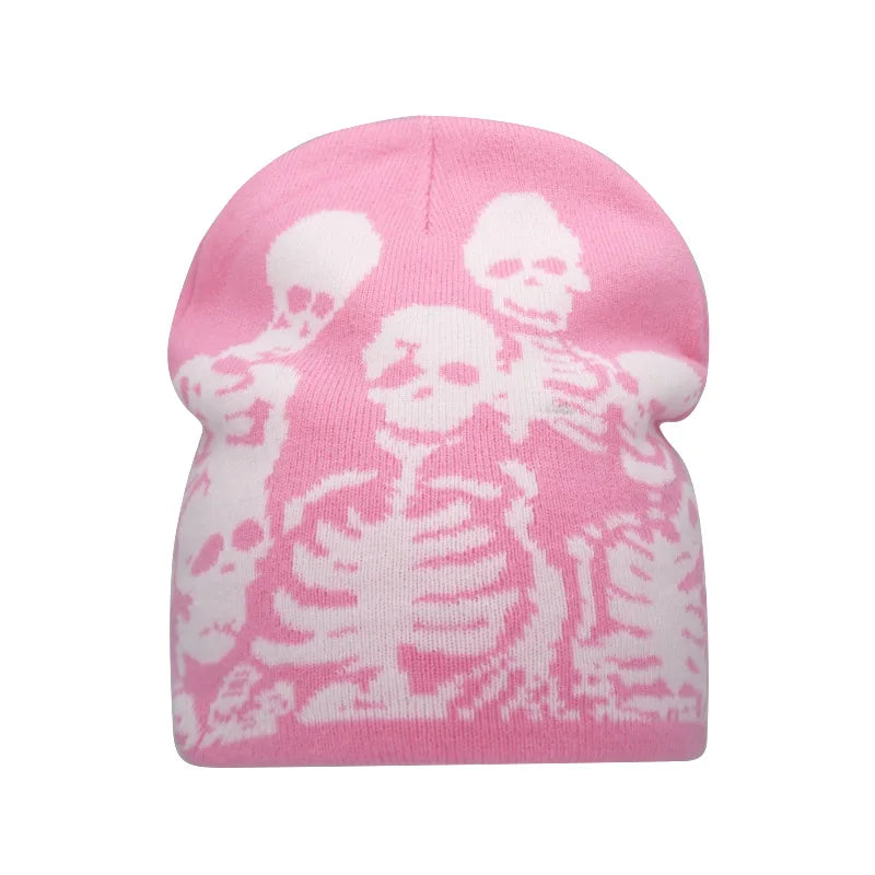 Y2K Family Affair Skeleton Beanie