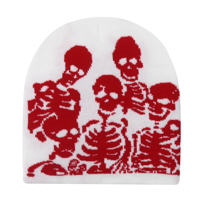 Y2K Family Affair Skeleton Beanie