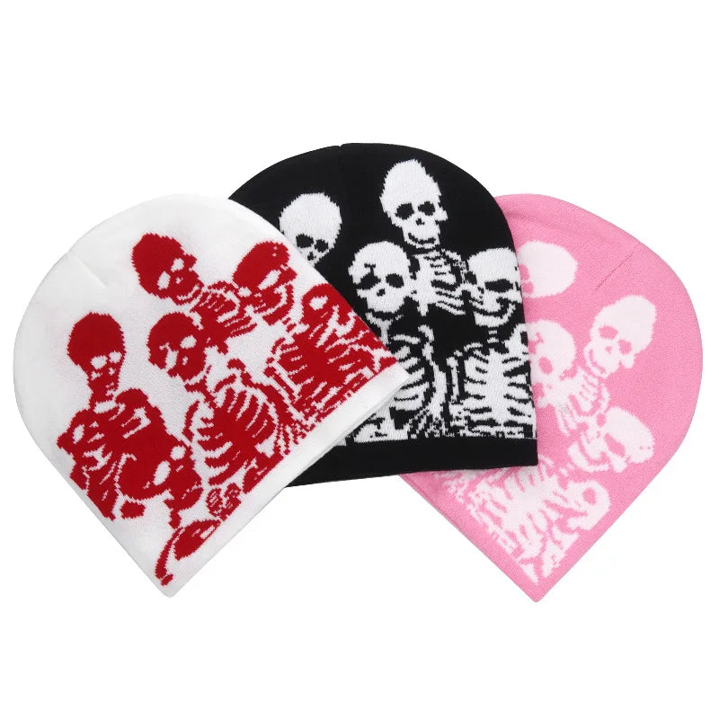 Y2K Family Affair Skeleton Beanie