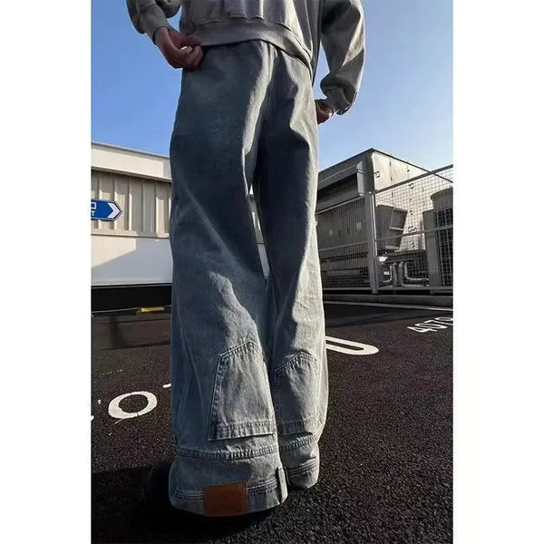 最終値下げy2k fuga gimmick riders 00s archive Y2K-Flipped-Denim-Jeans_grande