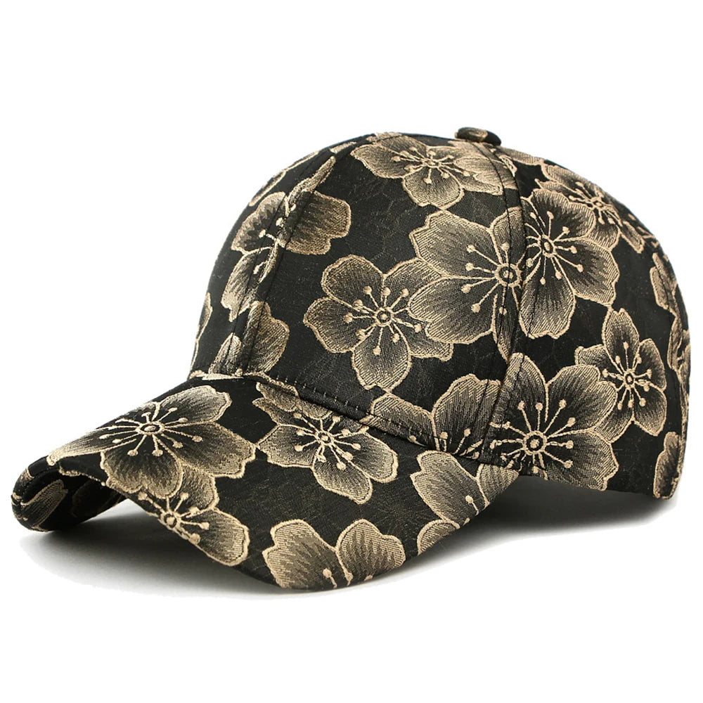 Y2K Floral All Over Graphic Baseball Cap