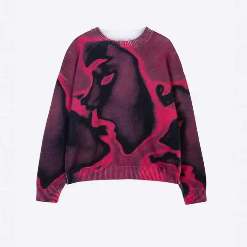 Y2K For The Night Graphic Knit Sweater