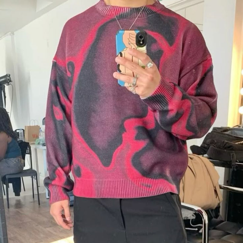 Y2K For The Night Graphic Knit Sweater