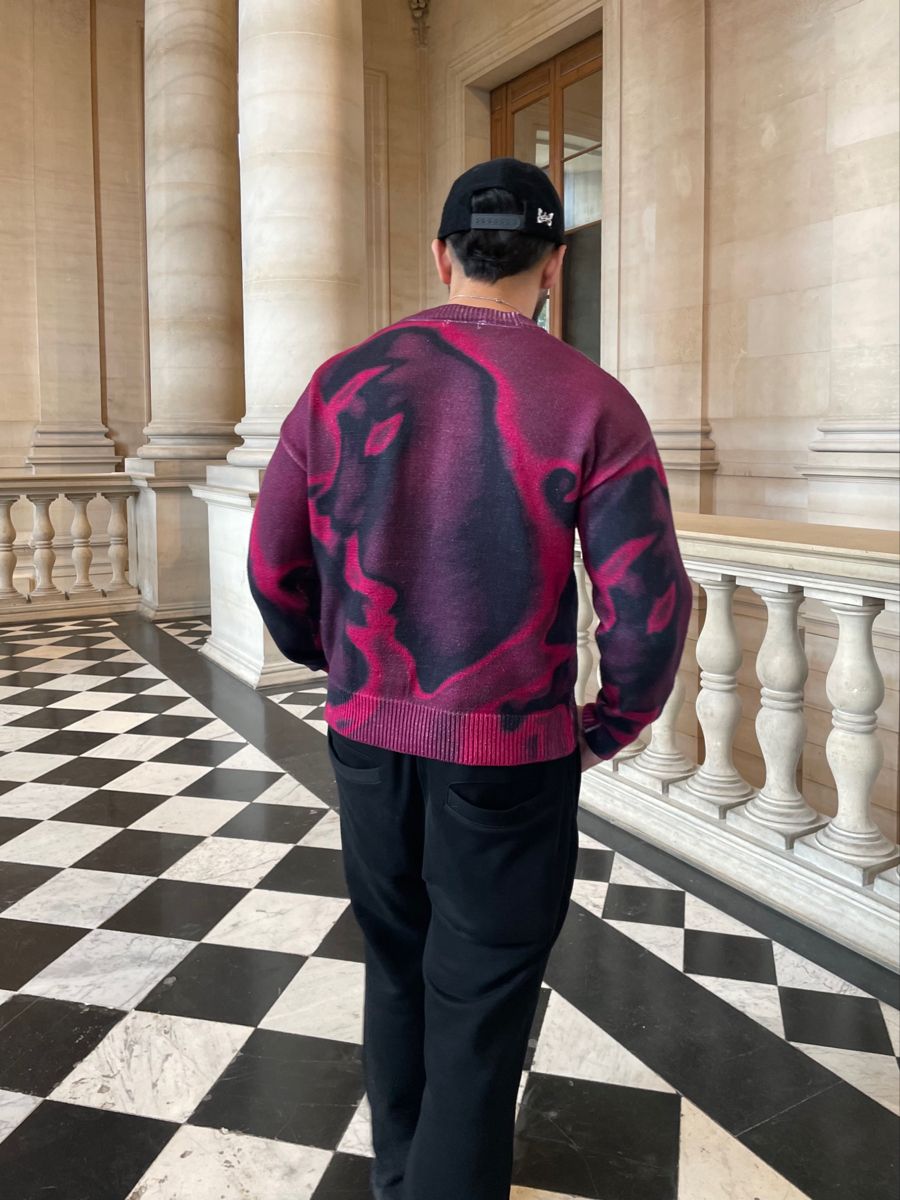 Y2K For The Night Graphic Knit Sweater