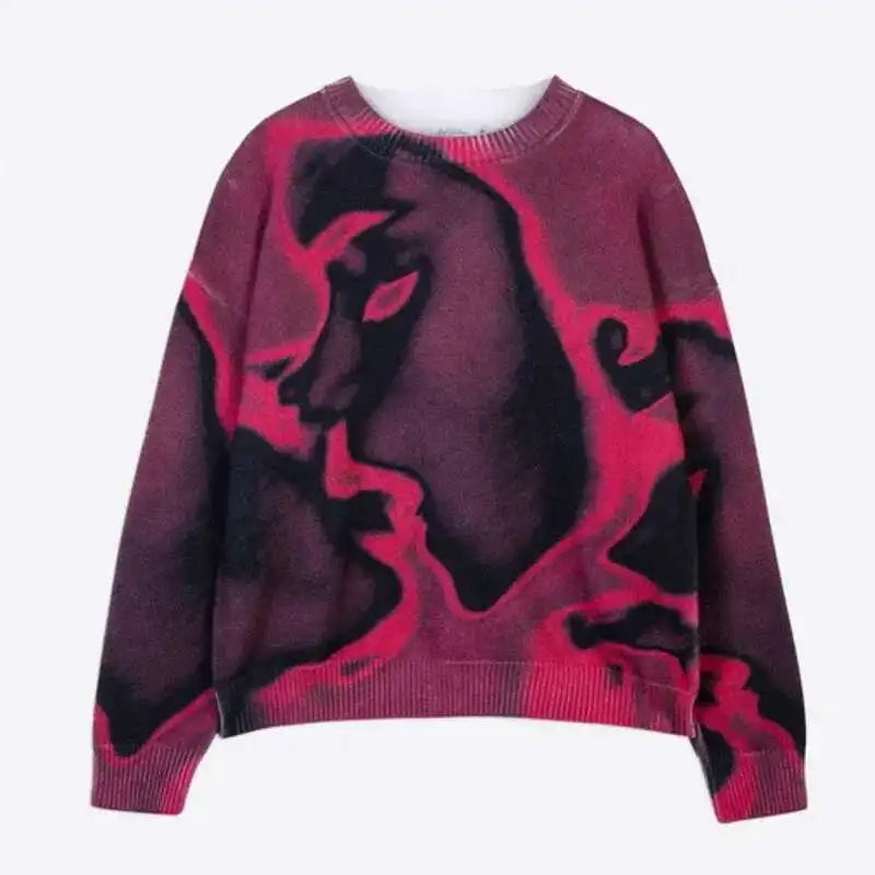 Y2K For The Night Graphic Knit Sweater