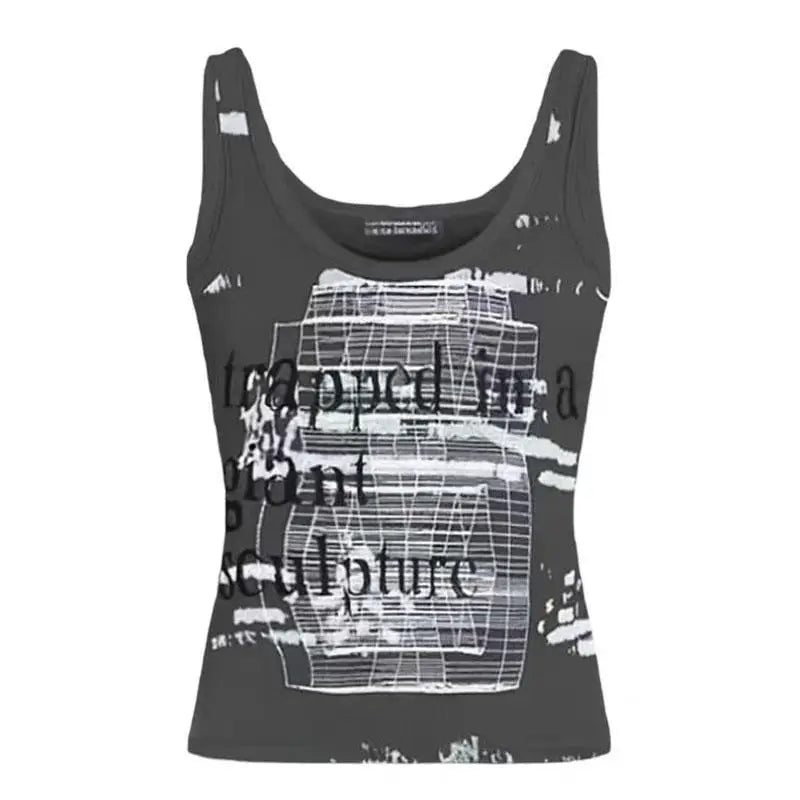 Y2K Free Me Graphic Tank Top